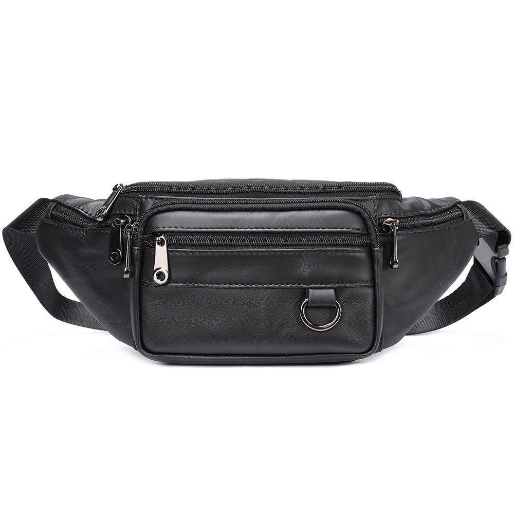 Multifunctional Men's Shoulder Crossbody Waist Bag | Versatile Leather Fanny Pack