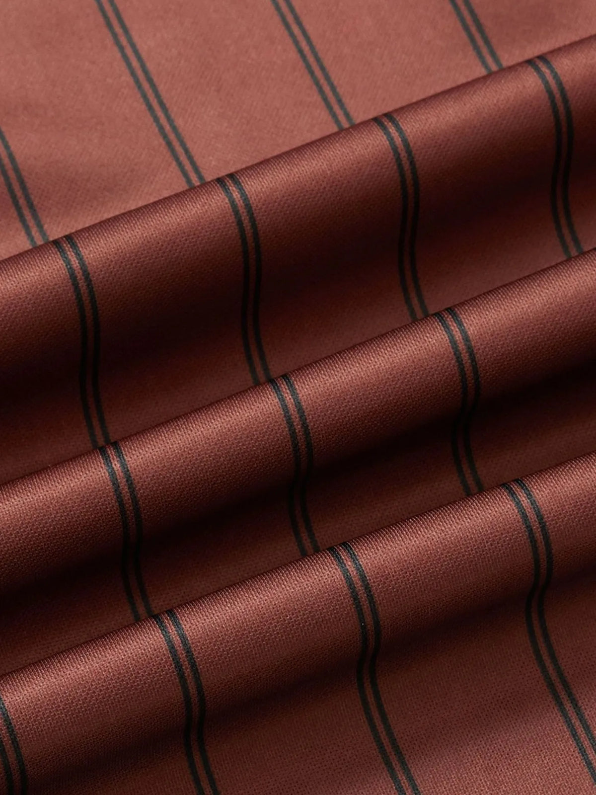 Close-up of brown fabric with black stripes-blackorvani.com