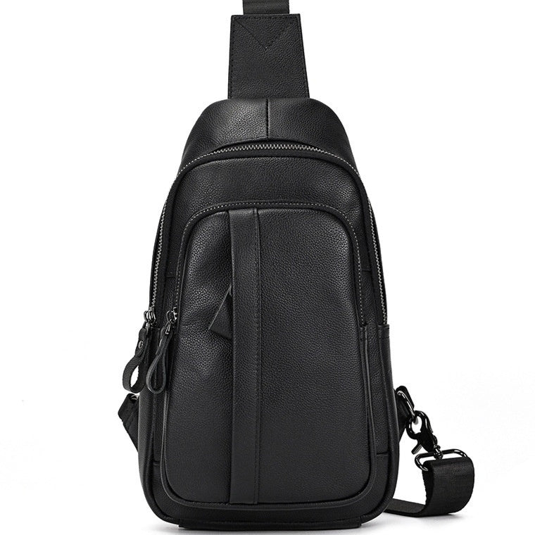 Leather Fashionable Large-Capacity Men's Crossbody Bag | Sling Pack
