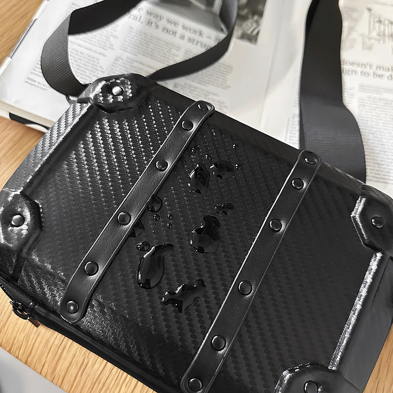Men's Hard Shell Trendy Crossbody Bag | Modern Fashion Sling Pack
