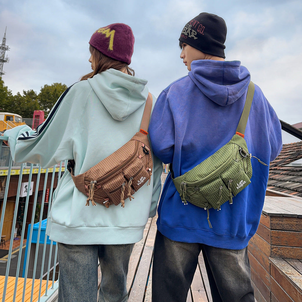 Workwear-Style Outdoor Hiking Waist Bag | Lightweight Chest Pack For Men