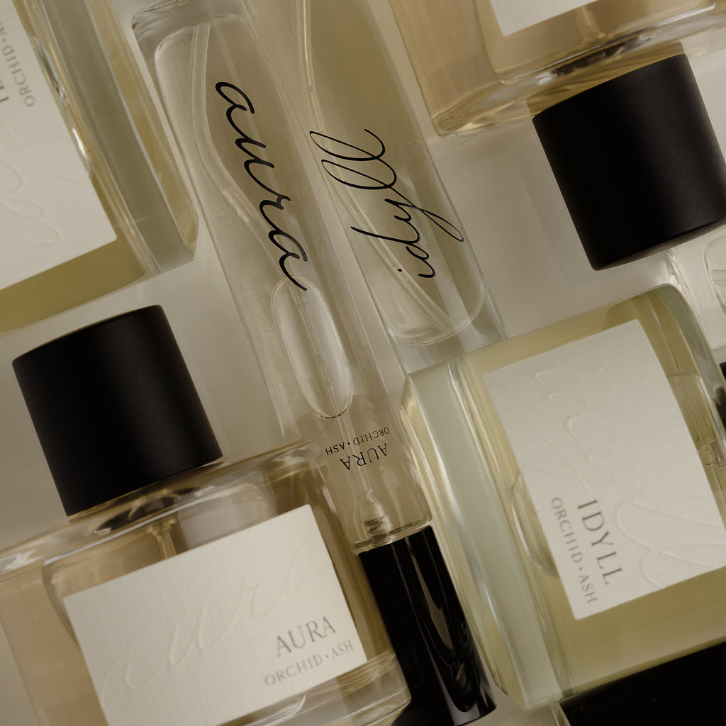 AURA Perfume Travel Spray by Orchid + Ash - Grapefruit & Tonka Bean Non-Toxic Fragrance