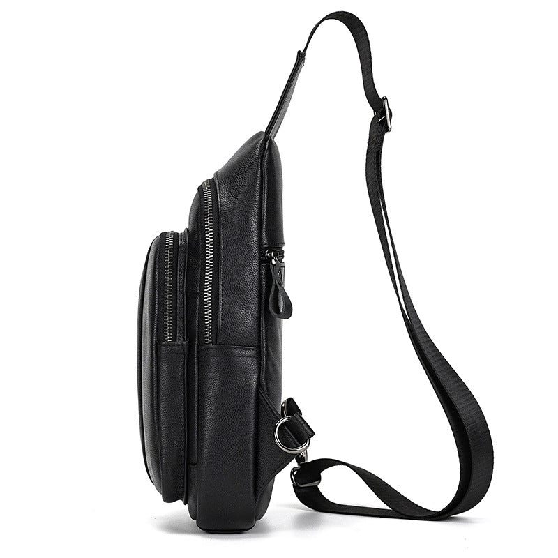 Leather Fashionable Large-Capacity Men's Crossbody Bag | Sling Pack