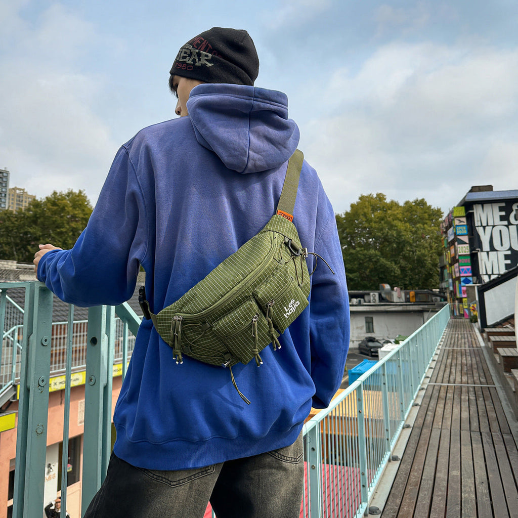 Workwear-Style Outdoor Hiking Waist Bag | Lightweight Chest Pack For Men