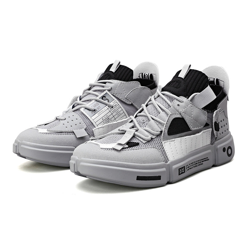 Patchwork Sneakers-Blackorvani