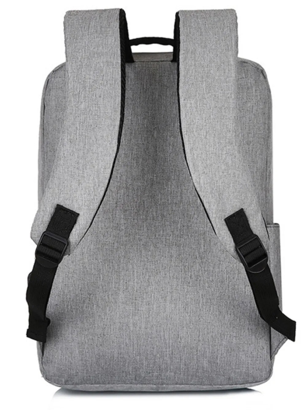 Gray backpack with black straps on a white background-blackorvani.com