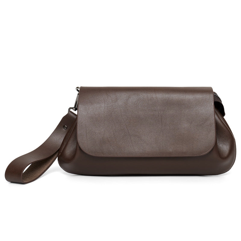 Men's Fashionable Casual Leather Clutch Bag | Minimalist Wrist Pouch