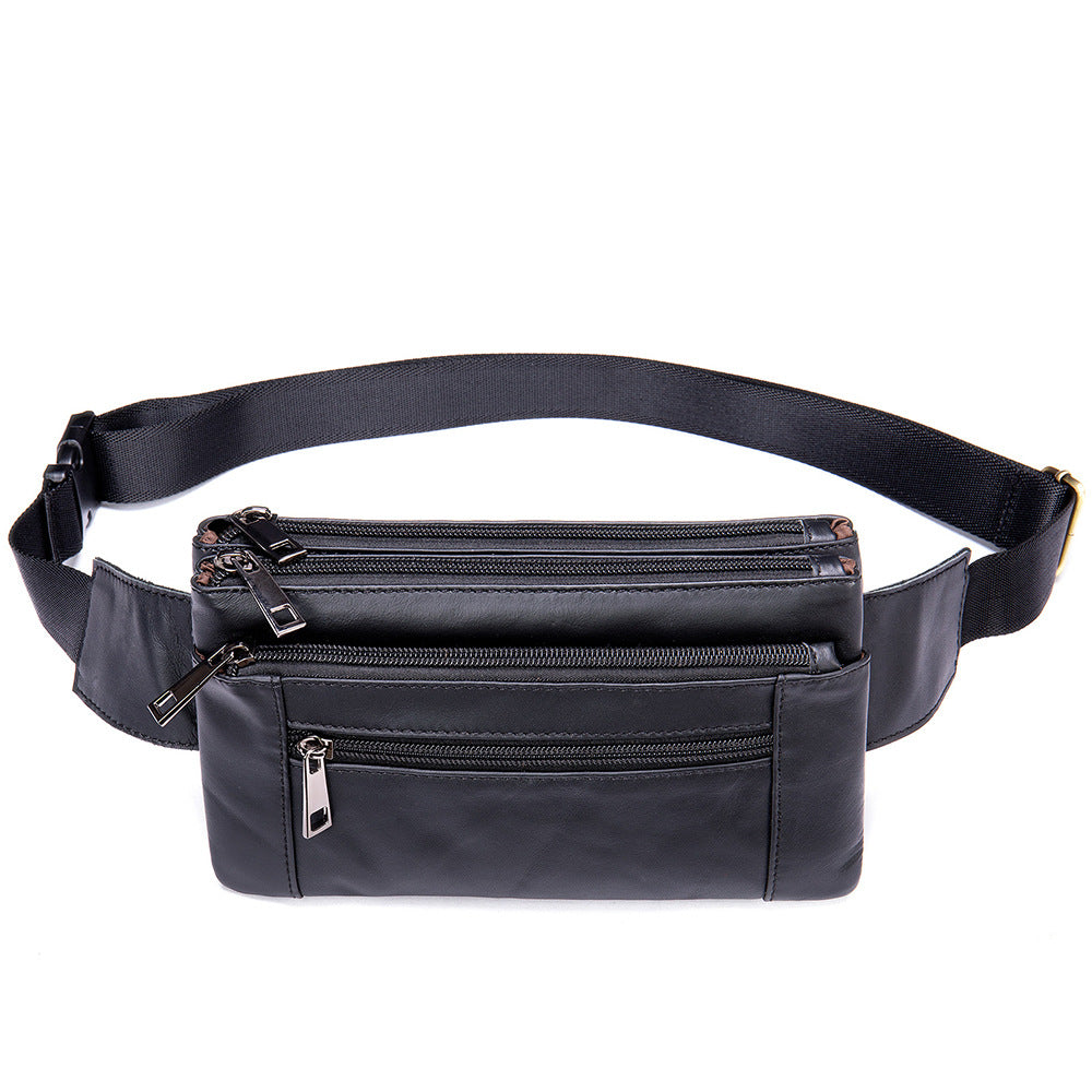 Multifunctional Men's Shoulder Crossbody Waist Bag | Versatile Leather Fanny Pack