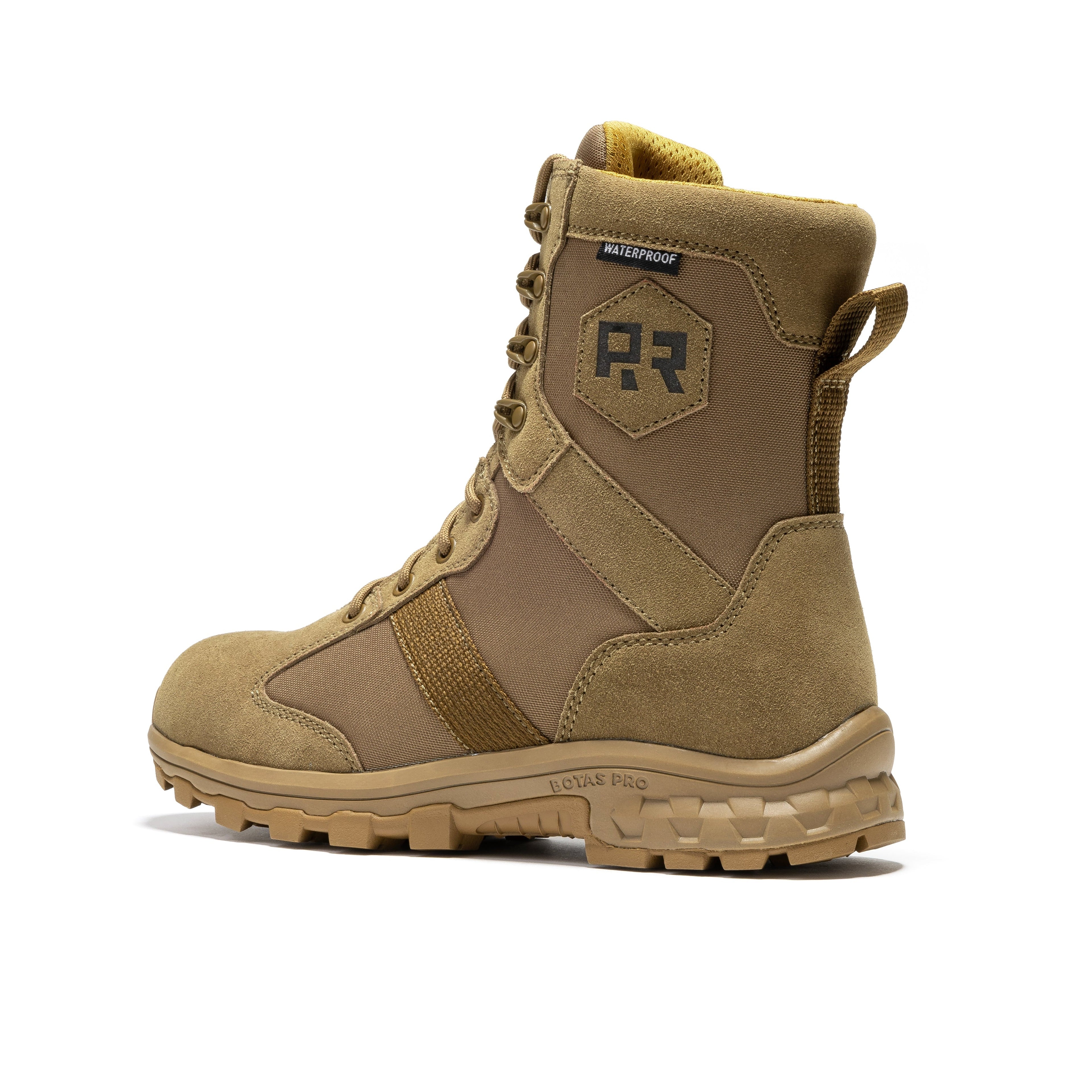 ROCKROOSTER Colmar Coyote 8-Inch Suede Leather Waterproof Tactical & Military Boots | AB500