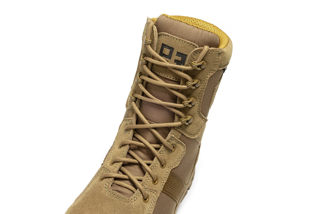 ROCKROOSTER Colmar Coyote 8-Inch Suede Leather Waterproof Tactical & Military Boots | AB500