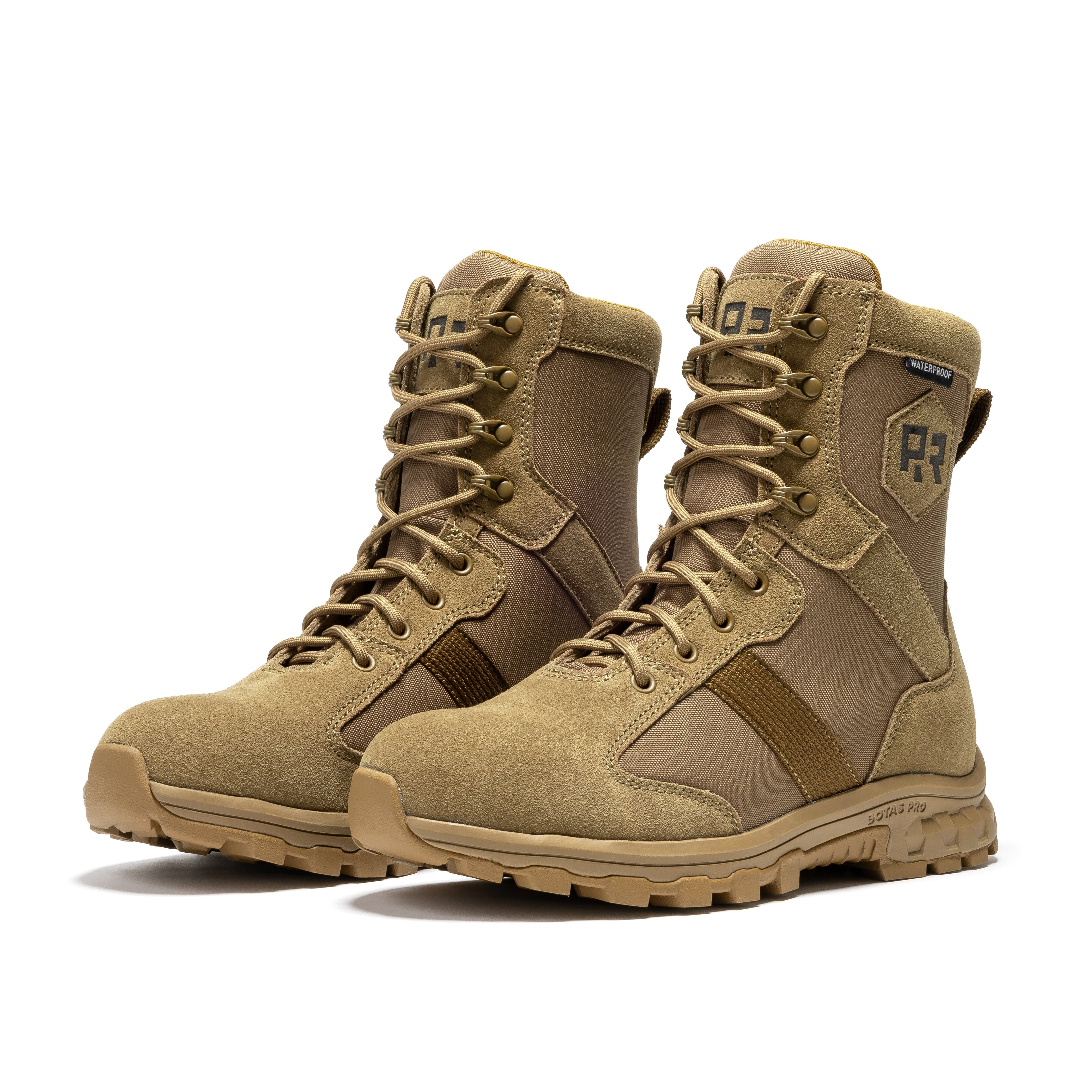 ROCKROOSTER Colmar Coyote 8-Inch Suede Leather Waterproof Tactical & Military Boots | AB500