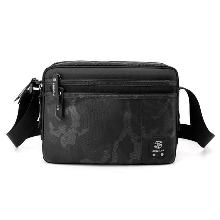 Men's Lightweight Square Crossbody Bag | Casual Business Shoulder Sling