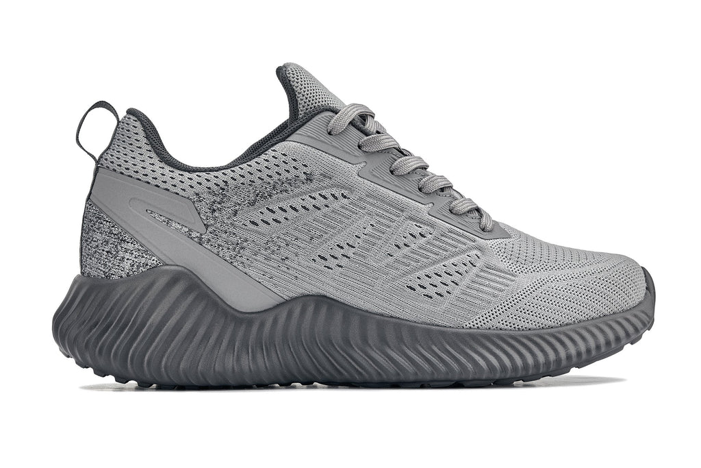 CALTO Q221 Height-Increasing Lightweight Sporty Sneakers | Cement/Pewter