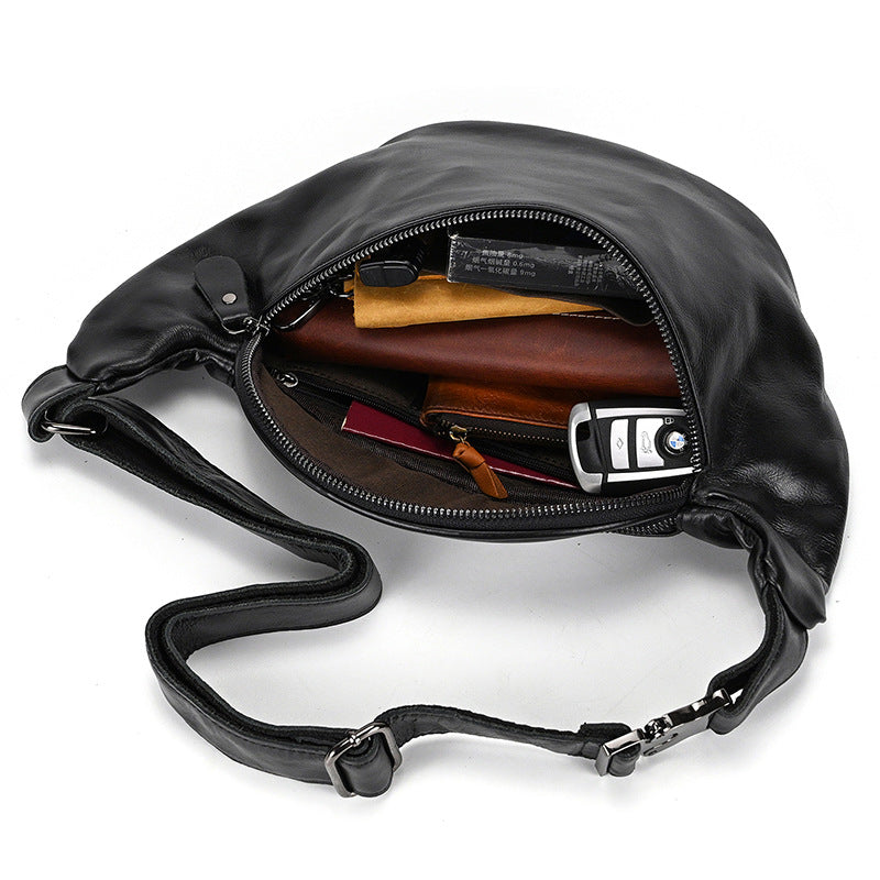 Men's Crossbody Chest Bag | Casual Outdoor Leather Waist Pack