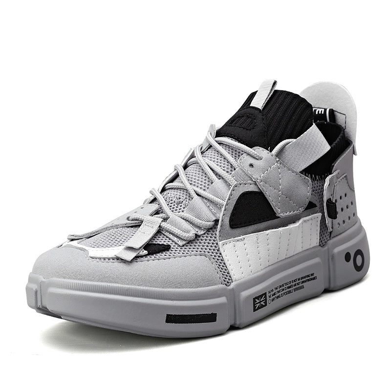 Patchwork Sneakers-Blackorvani