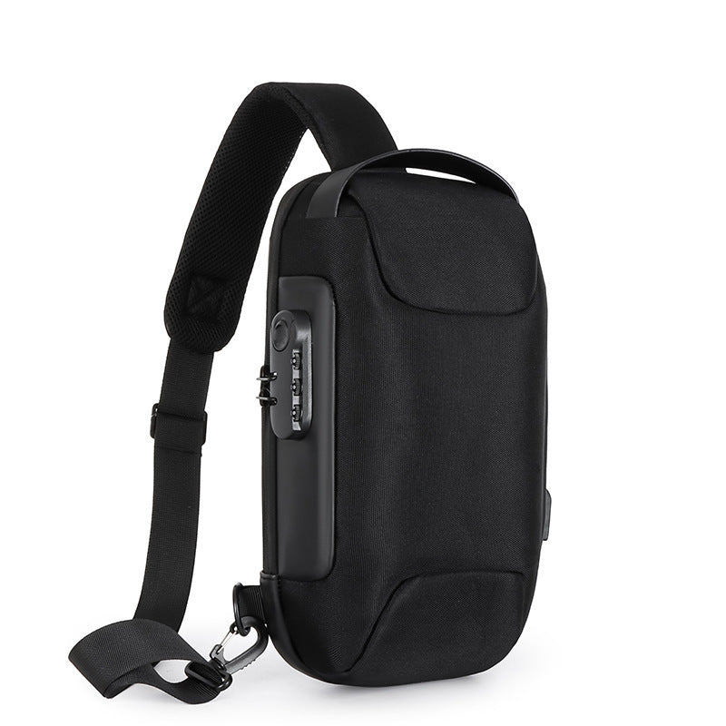 Men's Anti-Theft Password Lock Chest Bag | Business Crossbody Sling