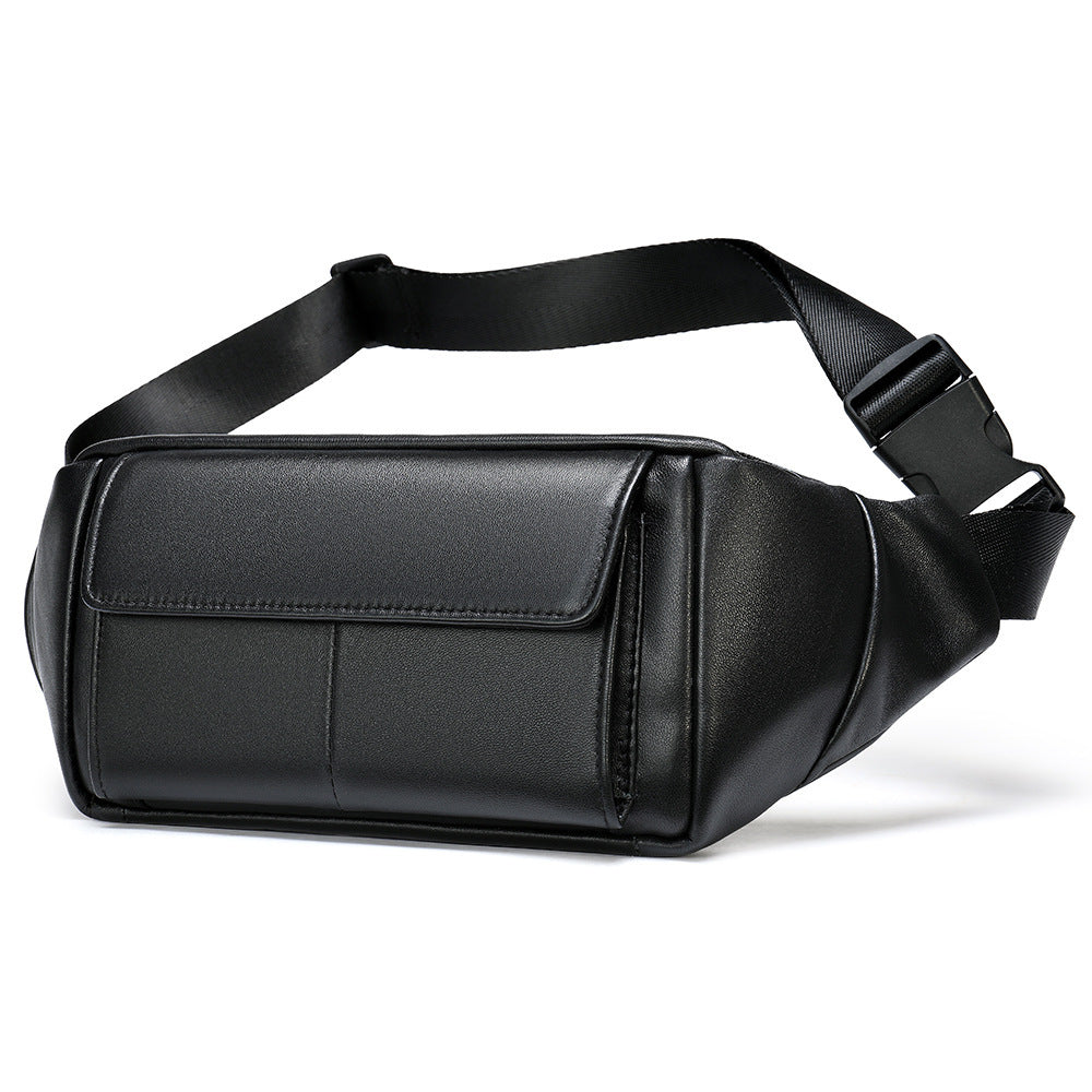 Multifunctional Men's Shoulder Crossbody Waist Bag | Versatile Leather Fanny Pack