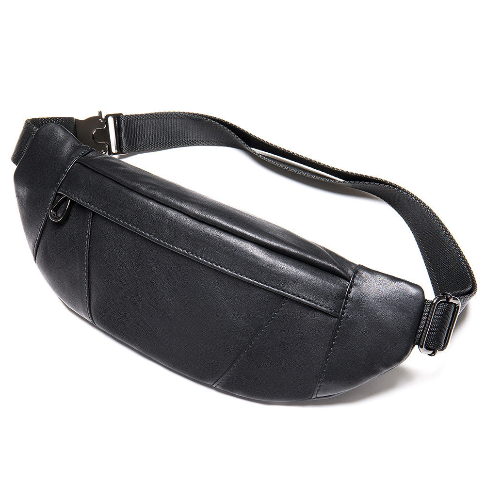 Multifunctional Men's Shoulder Crossbody Waist Bag | Versatile Leather Fanny Pack
