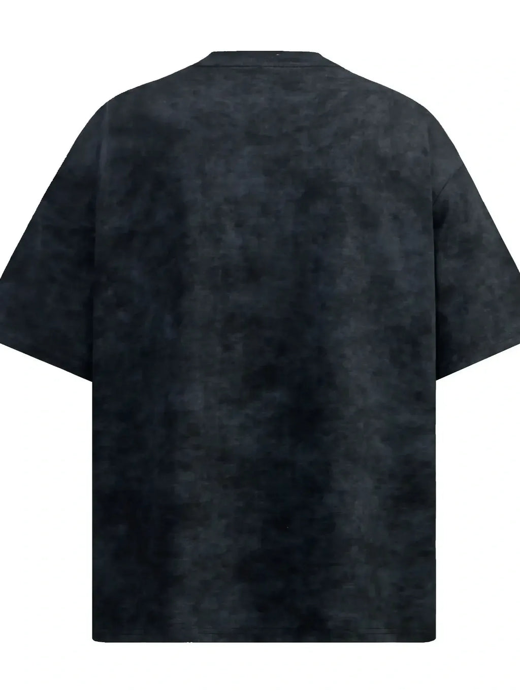 Black t-shirt with a subtle pattern on a white background-blackorvani.com
