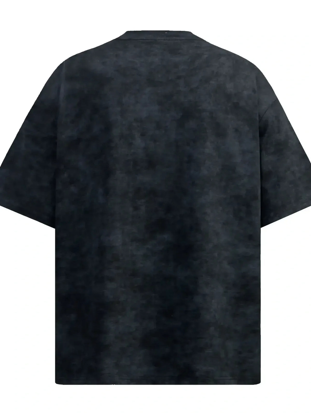 Black t-shirt with a subtle pattern on a white background-blackorvani.com