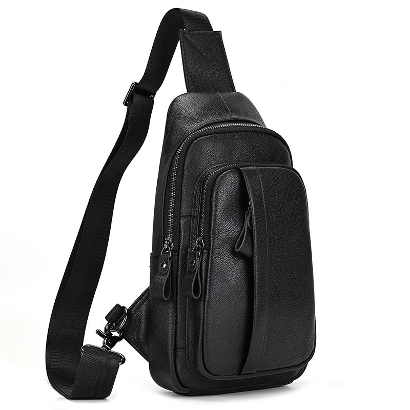 Leather Fashionable Large-Capacity Men's Crossbody Bag | Sling Pack
