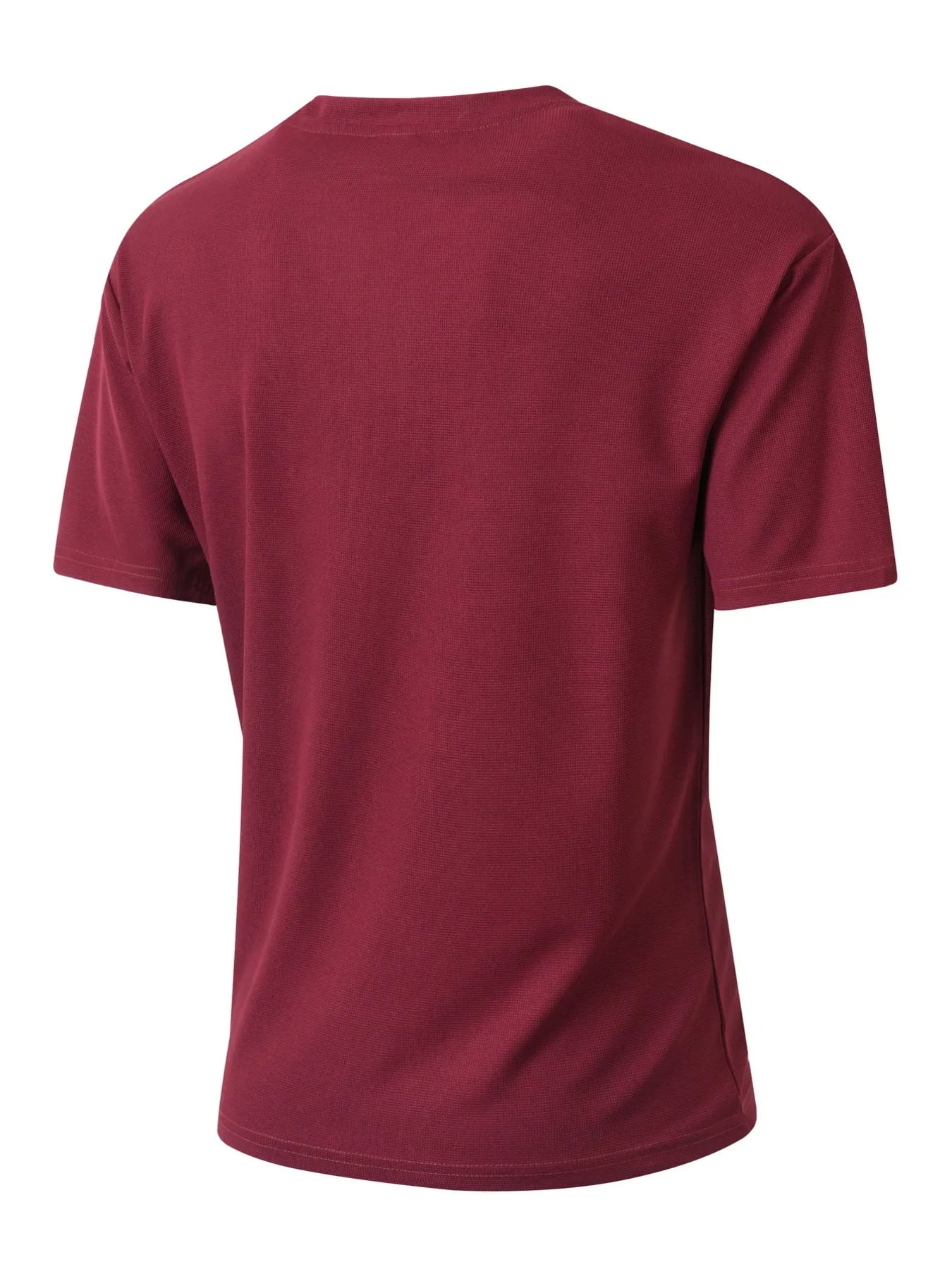 Maroon t-shirt on a white background