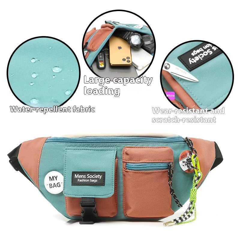 Men's Casual Crossbody Sports Canvas Waist Bag | Streetwear Fanny Pack