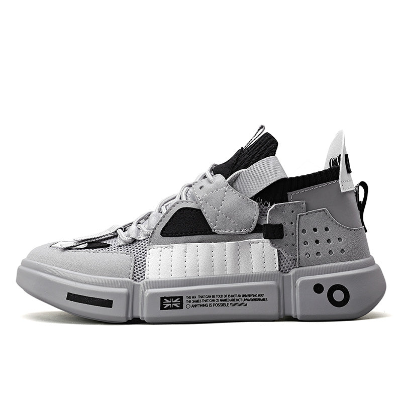 Patchwork Sneakers-Blackorvani
