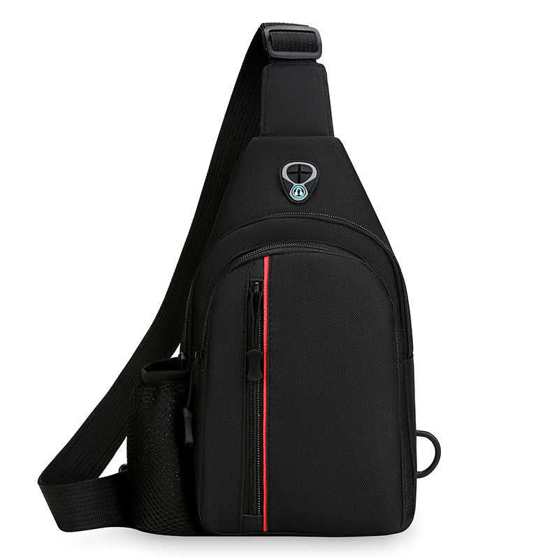 Men's Large-Capacity Shoulder Crossbody Bag | Casual Sling Pack-Black orvani
