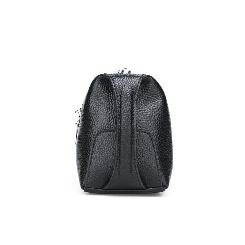 Stylish Cowhide Waterproof Leather Men's Clutch & Toiletry Bag | Daily Carry