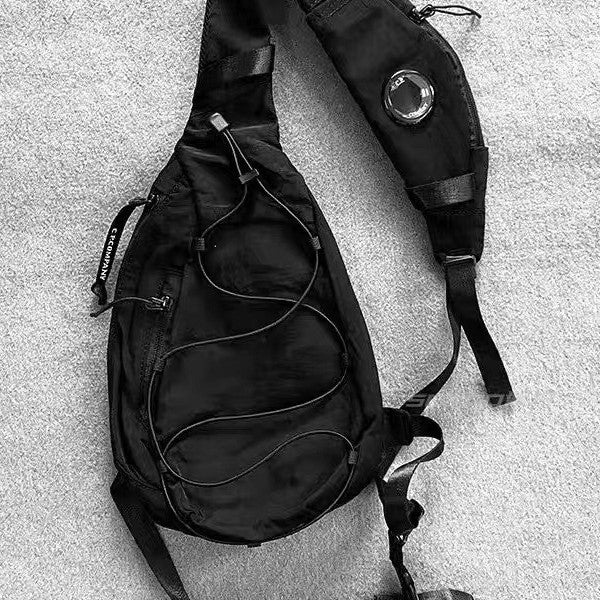 Street-Style Men's Large-Capacity Chest Bag | Cool CP Design Crossbody Sling