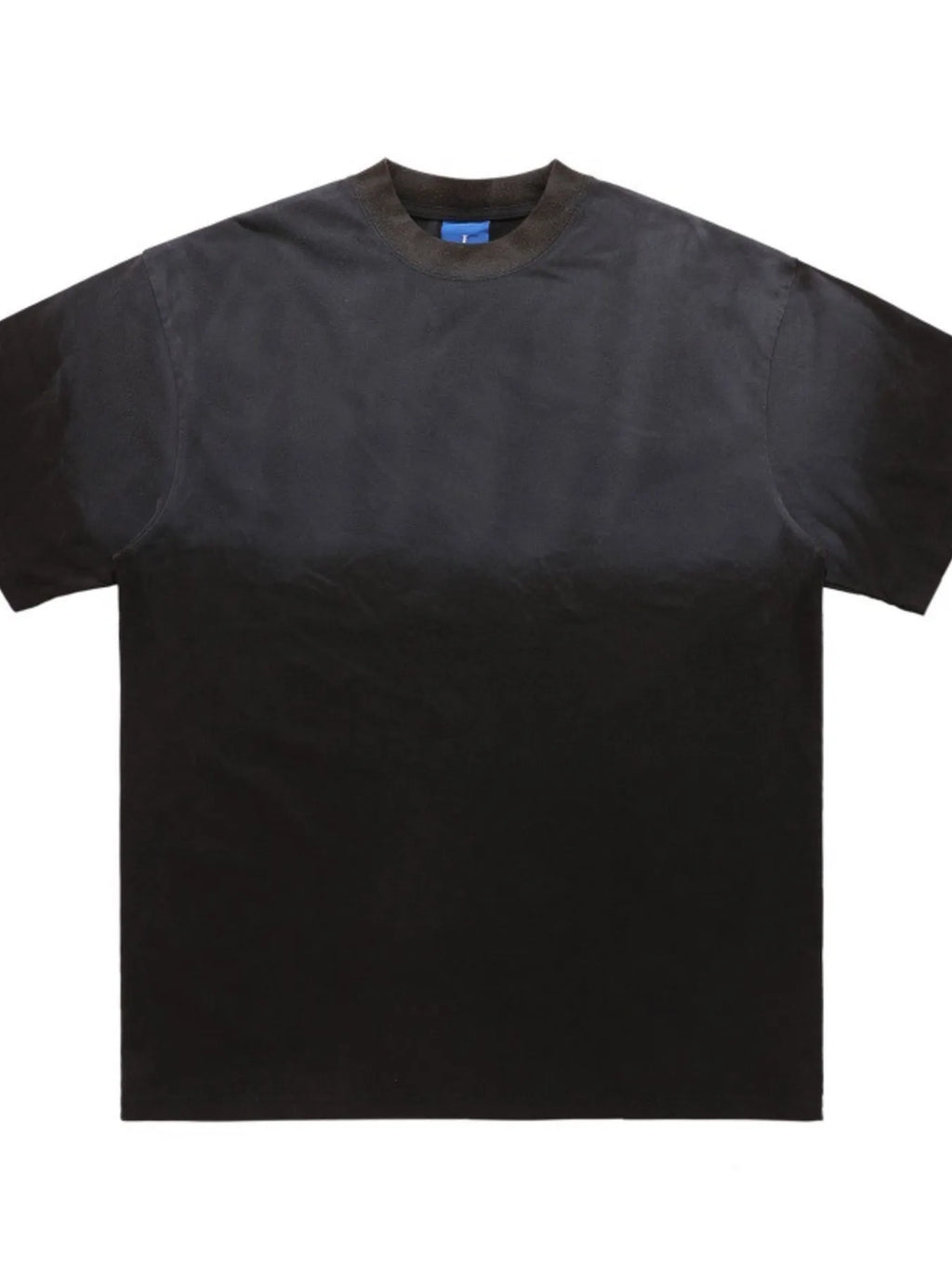 Black t-shirt with a brand logo on a white background-blackorvani.com