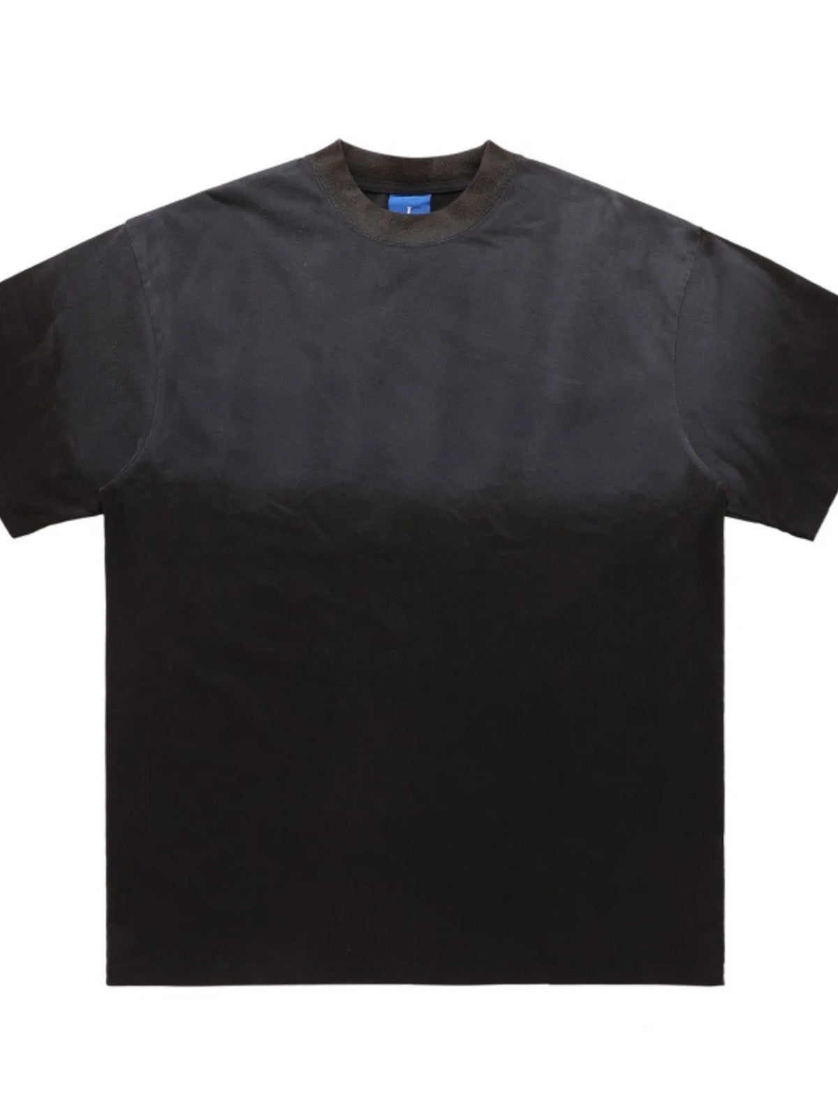 Black t-shirt with a brand logo on a white background-blackorvani.com