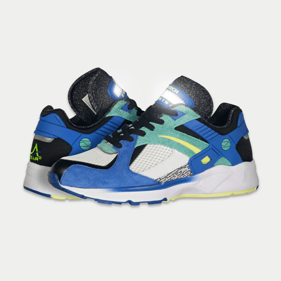 LA Gear Men's Catapult Light-Up Lowtop Sneakers | Blue x Green Footwear