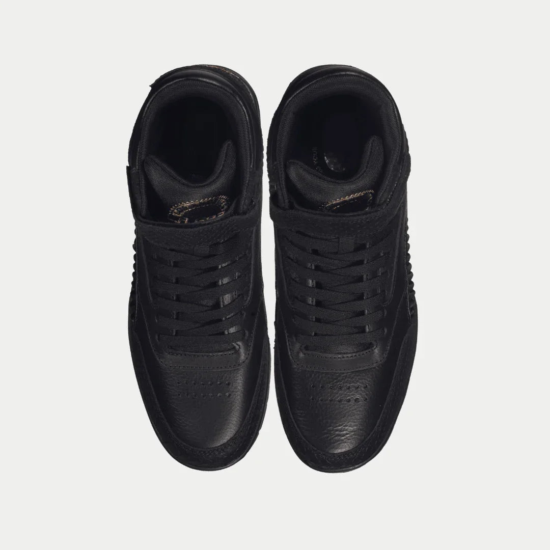 LA Gear Men's Flame Retro Hightop Sneakers | Classic Black Streetwear Footwear