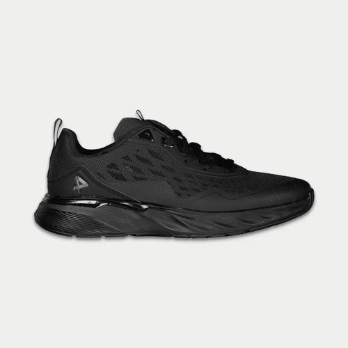 Black sneaker on a white background