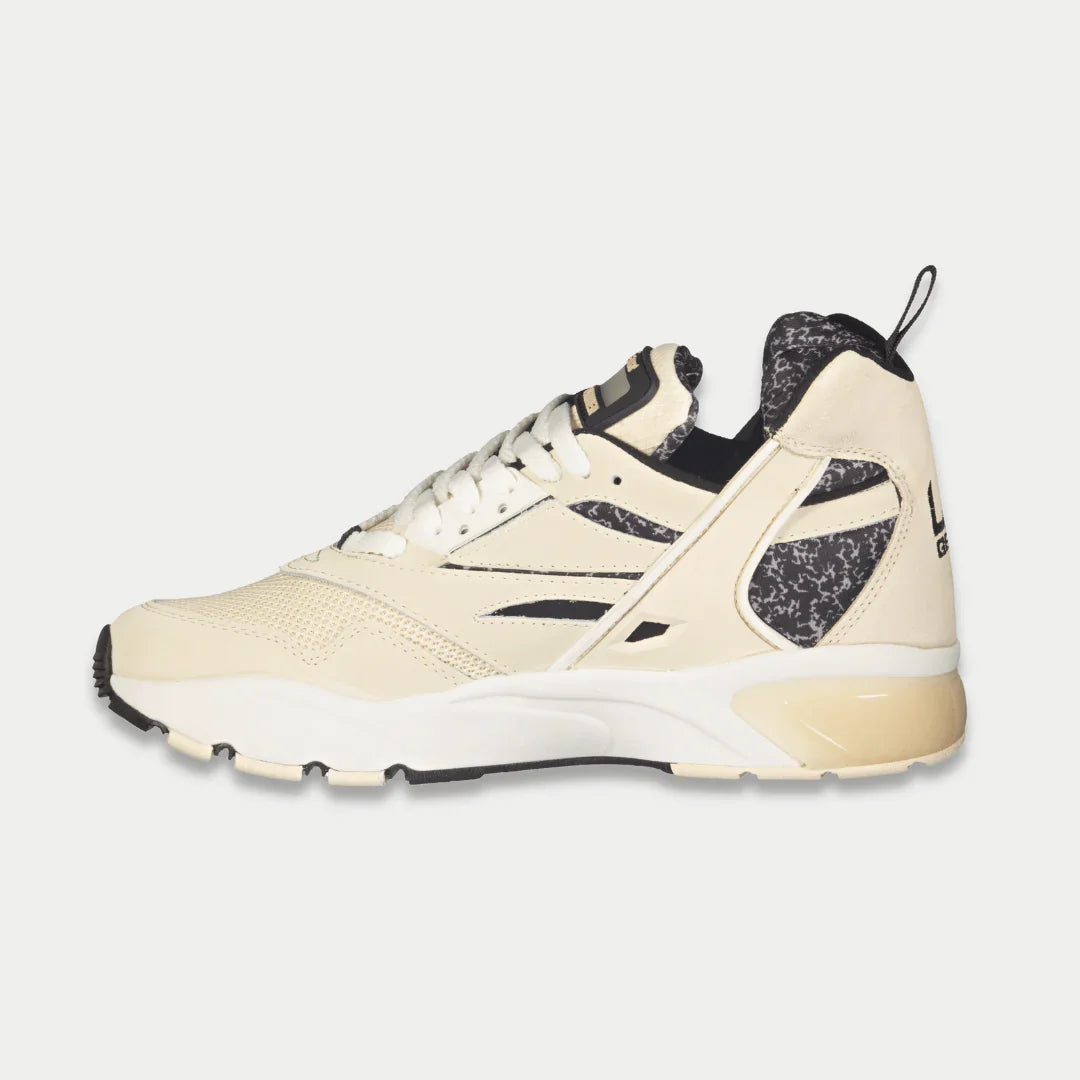 LA Gear Men's Turbo Light-Up Mid Sneakers | Off-White x Black Footwear
