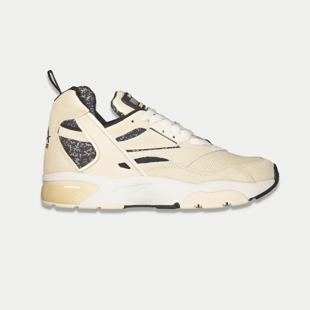 LA Gear Men's Turbo Light-Up Mid Sneakers | Off-White x Black Footwear