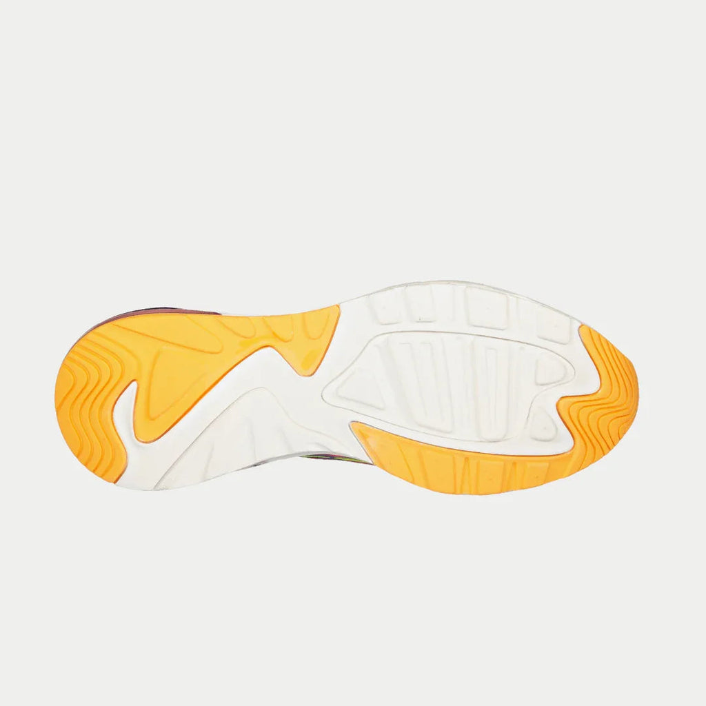 LA Gear Women's Artesia Lowtop Sneakers | White x Purple x Orange Footwear