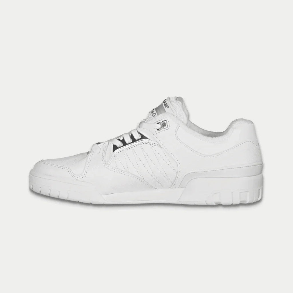 LA Gear Women's Boardwalk Lowtop Sneakers | Classic White Leather Footwear