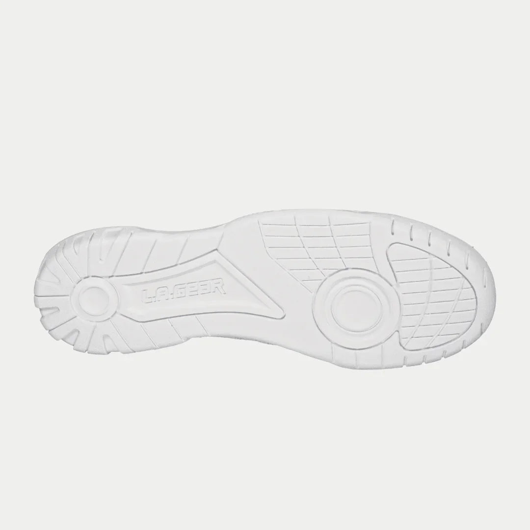 LA Gear Women's Boardwalk Lowtop Sneakers | Classic White Leather Footwear