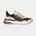 LA Gear Women's Runyon Lowtop Sneakers | Black x Pink Footwear