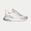 LA Gear Women's Runyon Lowtop Sneakers | White x Gray Footwear