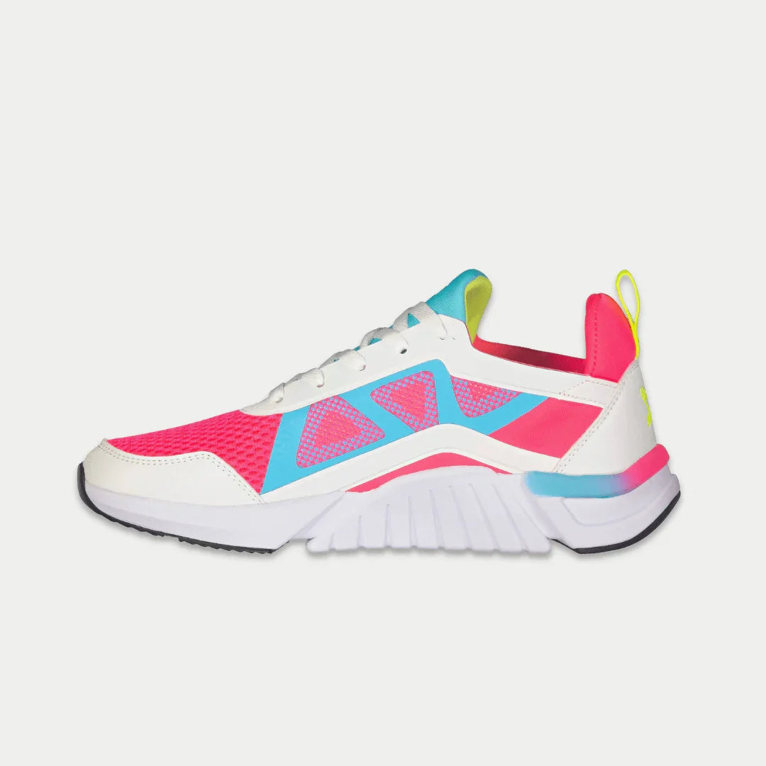LA Gear Women's Tarzana Lowtop Sneakers | White x Pink Footwear