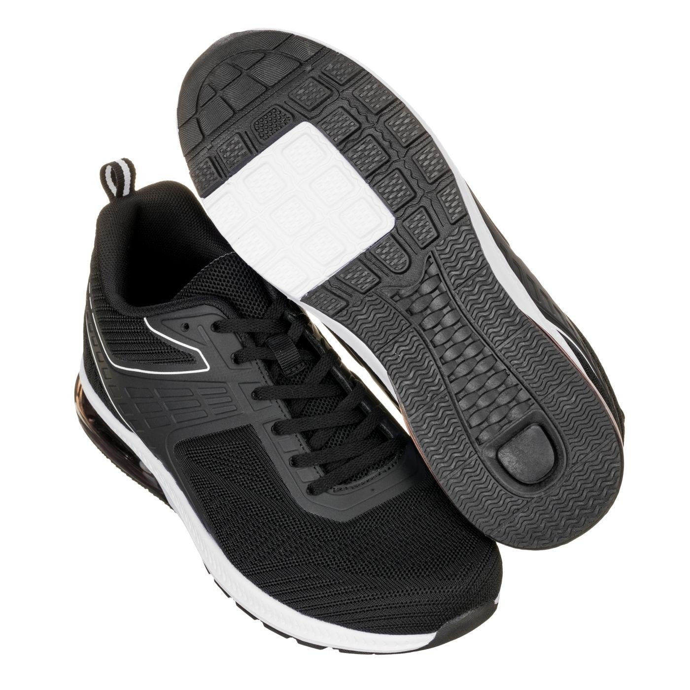 CALTO Q231 Super Lightweight Height-Increasing Sneakers | Black/White