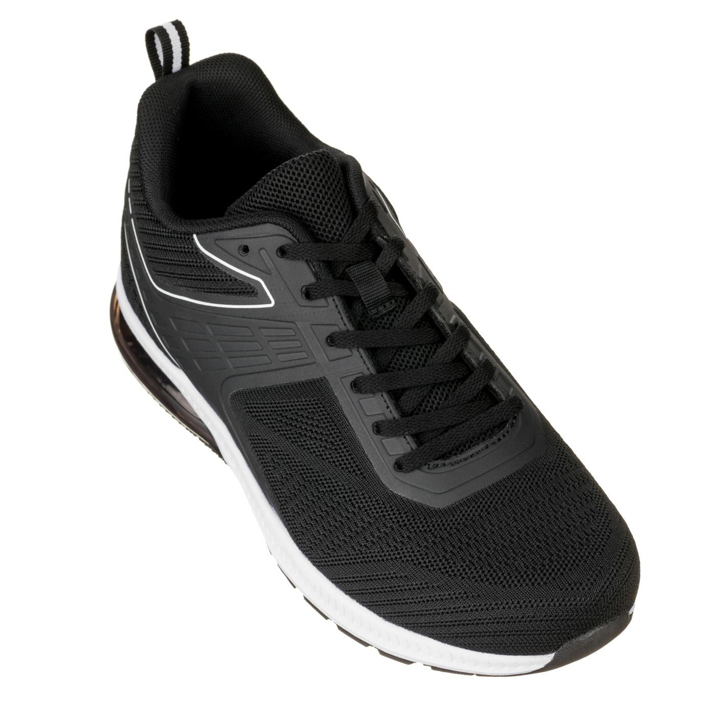 CALTO Q231 Super Lightweight Height-Increasing Sneakers | Black/White