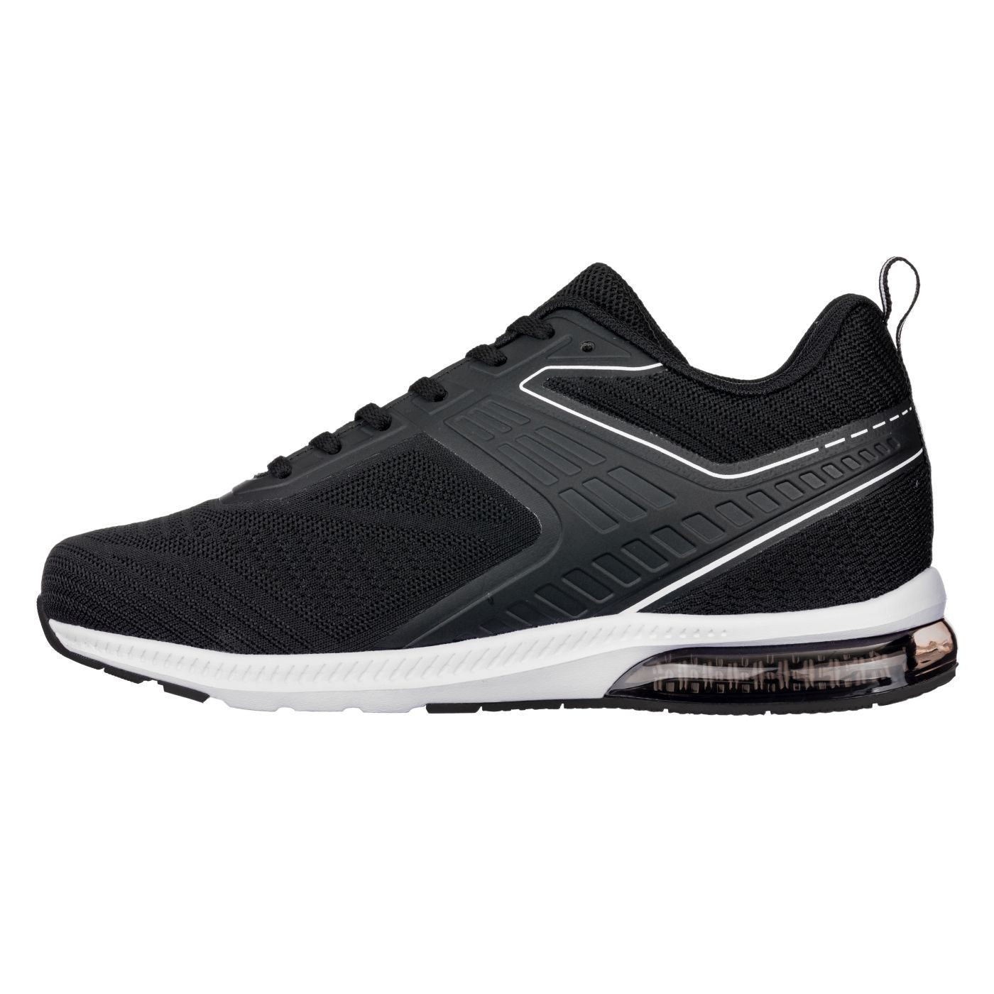 CALTO Q231 Super Lightweight Height-Increasing Sneakers | Black/White